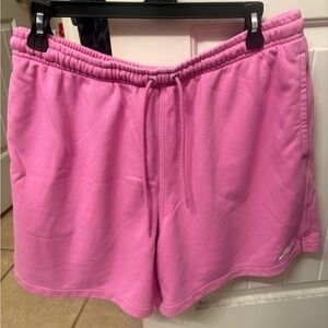 Pink Nike fleece Shorts